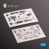 1/72 F-100F Interior 3D Decals for Trumpeter kit