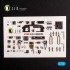 1/72 B-24H Liberator Interior 3D Decals for Airfix kit