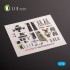 1/72 F-4N Phantom Interior 3D Decals for FineMolds kit