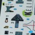 1/72 Harrier Gr3 (Late) Interior 3D Decals for Italeri kit