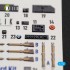 1/72 Bf 110C/D/E Interior 3D Decal Set for Eduard Kit