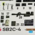 1/72 SB2C-4 Helldiver Interior 3D Decal Set for Academy/Special Hobby Kits