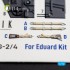 1/72 Bf 109G-2/G-4 Interior 3D Decal Set for Eduard Kit