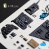 1/72 Bf 109G-2/G-4 Interior 3D Decal Set for Eduard Kit