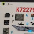 1/72 USMC F/A-18+ Hornet Interior 3D Decal Set for Academy #12411 Kit