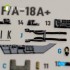 1/72 USMC F/A-18+ Hornet Interior 3D Decal Set for Academy #12411 Kit