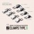 1/16 WWII German Panzer Clamps Type.B (4 Versions, 80pcs)