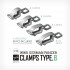 1/35 WWII German Panzer Clamps Type.B (4 Versions, 80pcs)