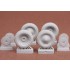 1/35 39M Csaba Armoured Car Wheels Set (Cordatic) for Hobby Boss kit (Resin)