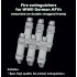 1/35 WW II German AFV Fire Extinguisers Mounted on Double Strapped Frame (6pcs)