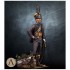 1/24 (75mm scale) The Napoleonic Wars Hussar Officer Brunswick 1815 (white metal)
