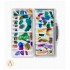 2in1 Wet Palette & Palette (1 Palette, 50 Moisturizing Papers & 1 Absorbent Material)