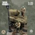 1/35 NW Broken Tracks 44-45: Sergeant Commander & "Grease" Gunner w/Sherman M4A3 Scenery