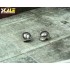 1/24 Vintage Motorcycle Helmets (2pcs, polished metal)