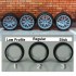 1/24 19" BBS CH-R Wheels #2 w/Regular Profile Tread Tyres