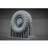 1/35 Modern GAZ Tiger V2 (with shield) Sagged Wheel set for Meng kits