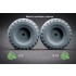 1/35 Modern GAZ Tiger V2 (with shield) Sagged Wheel set for Meng kits