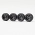 1/24 4x Wheel (NASCAR Tyres + 9-spoke rims) for Revell/Monogram/Salvinos JR