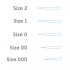 Pure Sable Brush Set (000, 00, 0, 1, 2) 5pcs