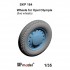 1/35 Opel Olympia Wheels with Perforated Disc for Bronco kit (5 wheels)