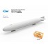 1/700 Zeppelin Q Class Airship with BE2c Biplanes