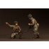 1/35 WWII 82st Airborne 1 Lieutenant and Private (2 figures)