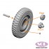 1/16 WWII 1/4 ton Utility Truck Combat Wheels for Takom kits