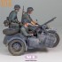 1/16 WWII German KS750 Motorcycle with Sidecar and Troopers