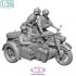 1/35 WWII German KS750 Motorcycle with Sidecar and Troopers
