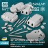 1/350 Bismarck 38cm SK C/34 Main Guns for Revell kit (Big Set)
