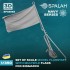 1/350 Flagstaffs with Multiple Flags for Bismarck (2pcs)