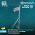 1/350 Flagstaffs with Multiple Flags for Bismarck (2pcs)