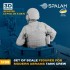 1/35 Modern M1 Abrams Tank Crew (3 Figures)