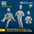 1/35 Modern M1 Abrams Tank Crew (3 Figures)