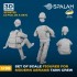 1/35 Modern M1 Abrams Tank Crew (3 Figures)