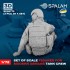1/72 Modern M1 Abrams Tank Crew (3 Figures)