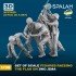 1/35 WWII US Marines Raising the Flag on Iwo Jima (6 Figures, 3D Printed)