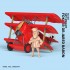 Fokker Dr.I Q Plane & Red Baron (cartoon figure size: 70mm x 35mm)