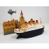 Titanic Q Ship (L: 150mm, H: 90mm, W: 48mm) w/Port Scene & Vehicle