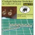 1/32 Cockpit Selector Switches for WNW's Gotha GIV (6 pieces) 