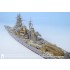 1/700 IJN Haruna 1944. 6 & 10 Detail-up Set w/Gun Barrel & Wooden Deck for Fujimi kit