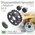 1/35 PzKpfw III Disassembled Sprocket Set A for Tamiya kit (1pc)