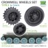 1/35 Cromwell Wheels Type 2 Set for Tamiya kits