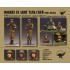 1/35 Modern US Army M60 Patton & M1 Abrams Crew 1980s (2 Figures & 1 Bust)