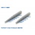 Styrene/PS Pipe (outside diameter: 3.0mm, wall thickness: 0.9mm, 5pcs, gray)