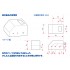 Styrene Plate (with calibrated: blue, B5, thickness: 0.5mm, 2pcs)