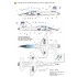 1/48 USAF Northrop T-38A Talon 1960-1980 Era Decals for Wolfpack Design kit