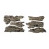 Terrain - Shelf Ready Rocks (6pcs, 17.7cm-19 cm x 5.08cm-9.2cm)