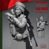 1/18 Sino-Vietnamese War Faka Mountain Battle Chinese Female Soldier (resin bust)