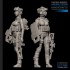 1/24 (75mm Scale) Fantasy US SEAL Assault Team Female Soldier w/Punisher Shield
